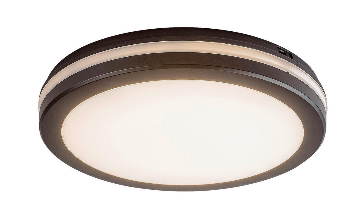 ZUNANJA STROPNA SVETILKA  Indre      30/5,5 cm       - črna/bela, Basics, umetna masa (30/5,5cm)