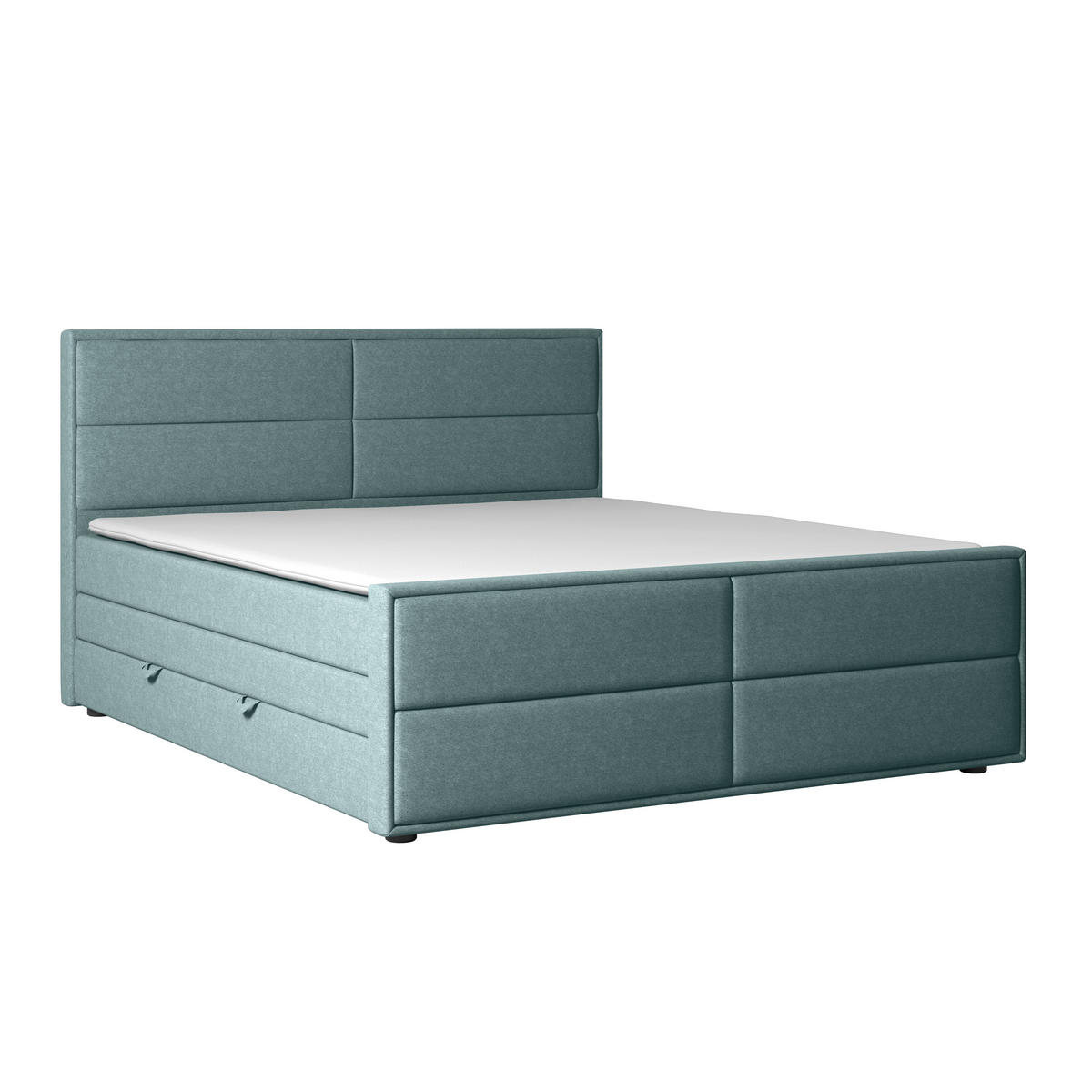 BOXSPRINGBETT 180/200 cm  in Blau  - Blau, Modern, Holz/Kunststoff (180/200cm) - MID.YOU