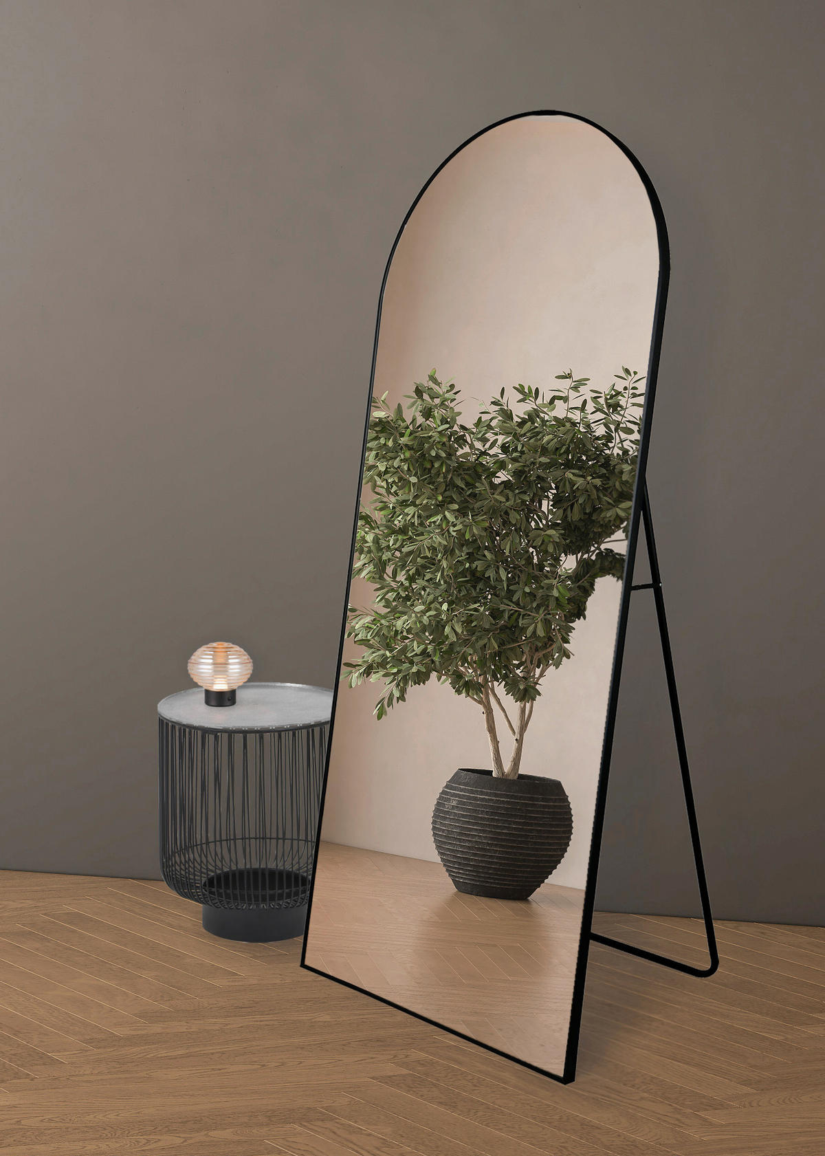 BEISTELLTISCH 41/41/46 cm Schwarz, Silberfarben rund  - Silberfarben/Schwarz, Design, Metall (41/41/46cm) - Boxxx