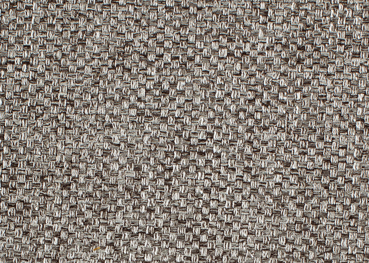 ECKSOFA in Flachgewebe Graubraun  - Graubraun/Schwarz, Modern, Textil/Metall (227/203cm) - Beldomo System