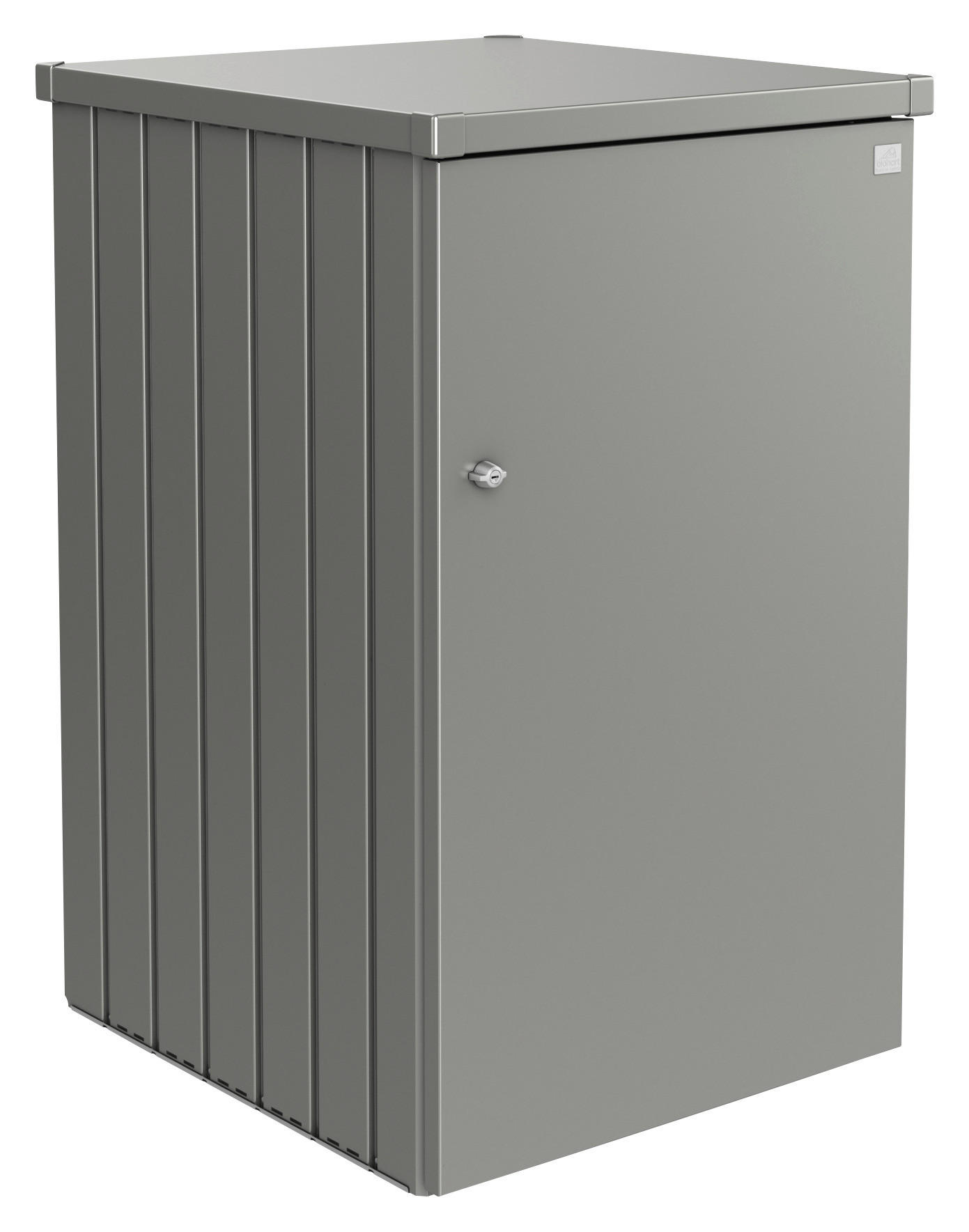 MÜLLTONNENBOX - Graphitfarben, Basics, Metall (80/129/88cm) - Biohort