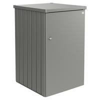 MÜLLTONNENBOX 80/129/88 cm  - Graphitfarben, Basics, Metall (80/129/88cm) - Biohort