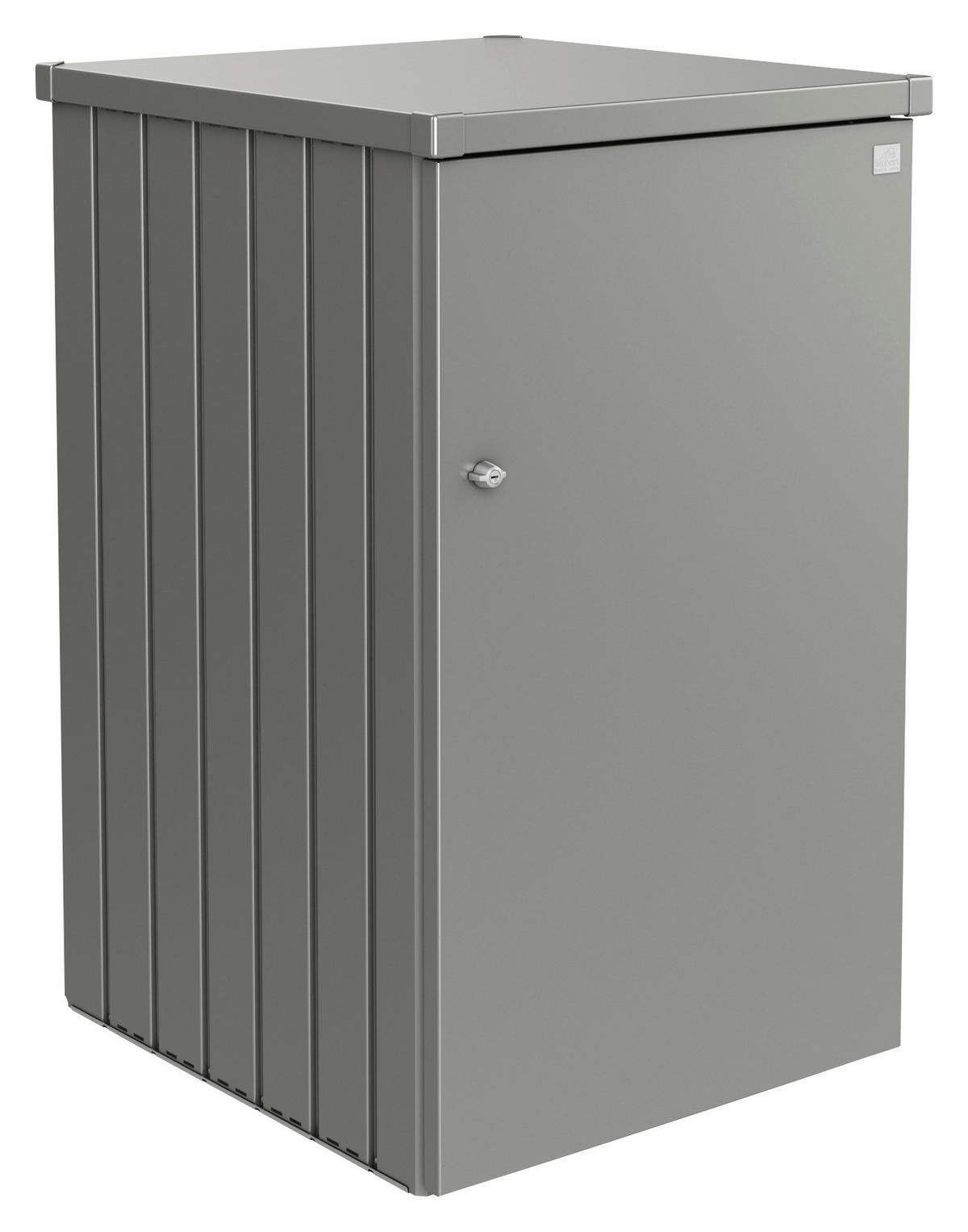 MÜLLTONNENBOX 80/129/88 cm  - Graphitfarben, Basics, Metall (80/129/88cm) - Biohort