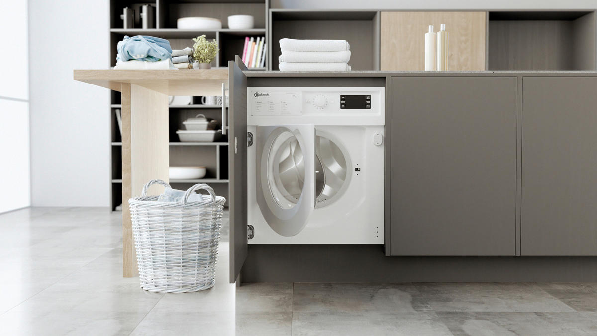 EINBAUWASCHMASCHINE BI WMBG 71483E DE N  - Weiß, Basics, Metall (60/82/55cm) - Bauknecht