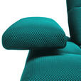 ECKSOFA in Struktur Türkis  313/233 cm  - Türkis/Schwarz, Design, Kunststoff/Textil (313/233cm) - Emilio Belluti