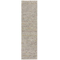 HANDWEBTEPPICH 60/230 cm MINERALS Schwarz, Weiß  - Schwarz/Weiß, KONVENTIONELL, Textil (60/230cm)
