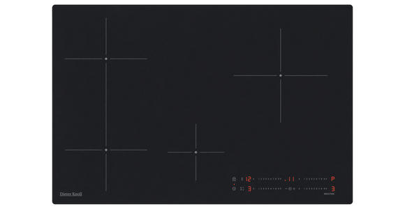 INDUKTIONSKOCHFELD DKEI8470IM  - Schwarz, Basics, Glas/Metall (77,7/4,9/51cm) - Dieter Knoll