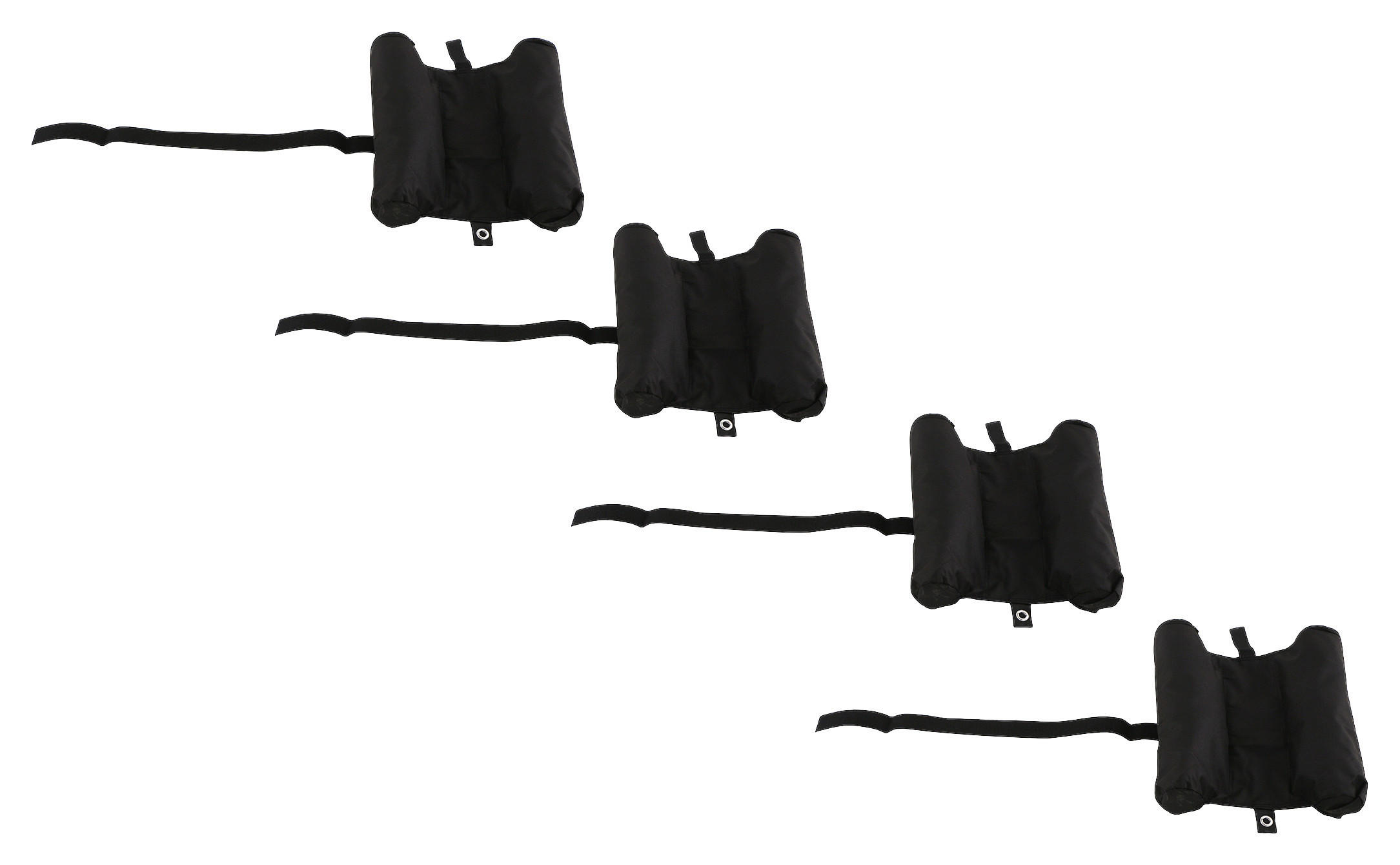 Zubehör-Pavillon Beschwerung 52,5/25/53 cm  - Schwarz, MODERN, Kunststoff (52,5/25/53cm) - Siena Garden