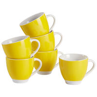 TASSENSET VARIO 6-teilig  - Gelb/Weiß, Basics, Keramik (24,5/16,5/9,5cm) - Van Well