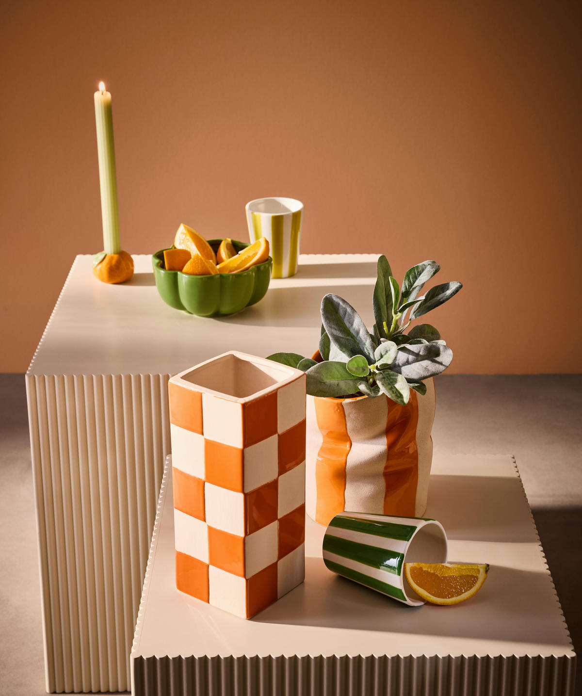 SKÅL   - grön, Basics, keramik (15,8/6,7cm) - Ambia Home