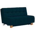 SCHLAFSOFA  in Webstoff Petrol  - Petrol/Naturfarben, MODERN, Holz/Textil (145/92/102cm) - Novel