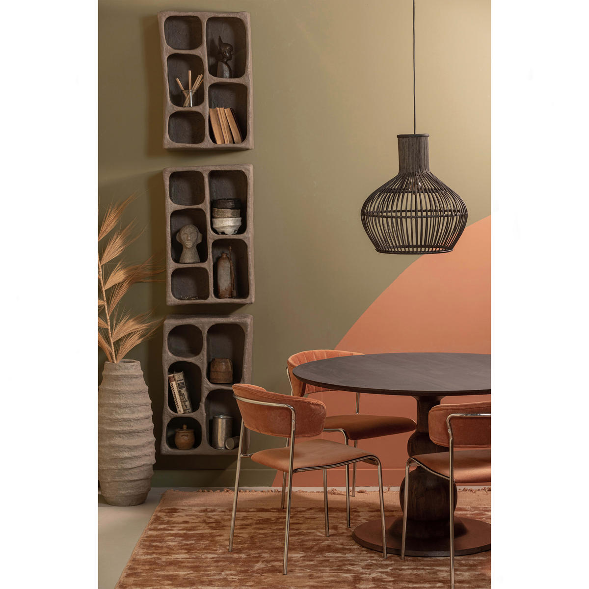 WANDREGAL  - Grau, Design, Papier (45/70/23cm) - Livetastic