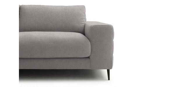 ECKSOFA  in Flachgewebe Sandfarben  177/253 cm  - Sandfarben/Schwarz, Design, Textil/Metall (177/253cm) - Dieter Knoll