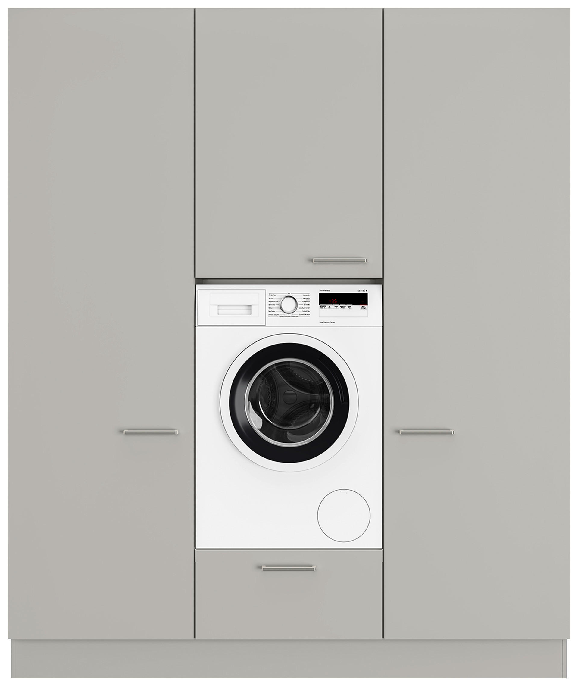 HAUSWIRTSCHAFTSRAUM 180/216,6/58,2 cm  in Grau  - Grau, MODERN, Holzwerkstoff (180/216,6/58,2cm) - Nobilia
