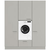 HAUSWIRTSCHAFTSRAUM 180/216,6/58,2 cm  in Grau  - Grau, MODERN, Holzwerkstoff (180/216,6/58,2cm) - Nobilia