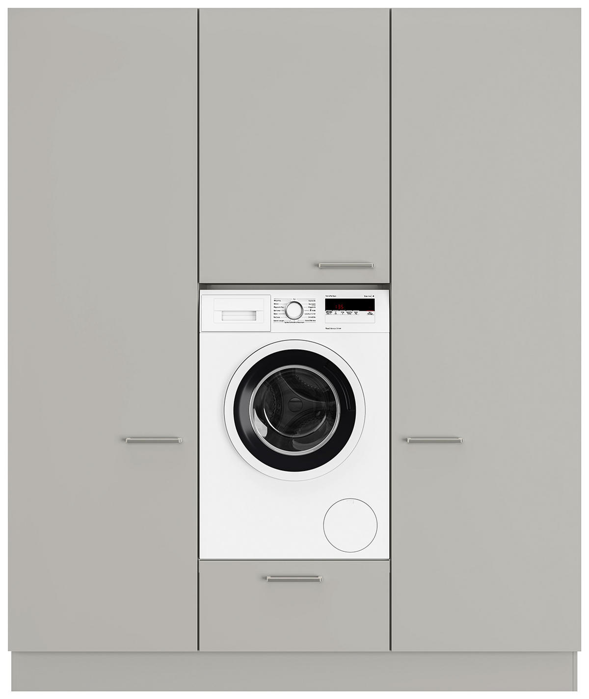HAUSWIRTSCHAFTSRAUM 180/216,6/58,2 cm  in Grau  - Grau, MODERN, Holzwerkstoff (180/216,6/58,2cm) - Nobilia