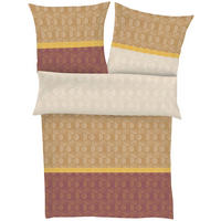 BETTWÄSCHE 5115 Satin Satin 140/200 cm  - Goldfarben/Terracotta, KONVENTIONELL, Textil (140/200cm) - LOOKS by W.Joop