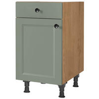 SCHUBKASTENUNTERSCHRANK 45/87/56 cm  in Grün, Eichefarben  - Eichefarben/Schwarz, MODERN, Holzwerkstoff/Metall (45/87/56cm) - Nobilia