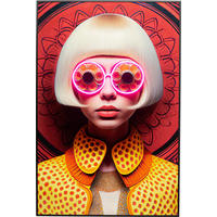 BILD Frauen Multicolor, Gelb, Rosa, Rot  - Gelb/Rot, Design, Kunststoff (55/75/3cm) - Kare-Design