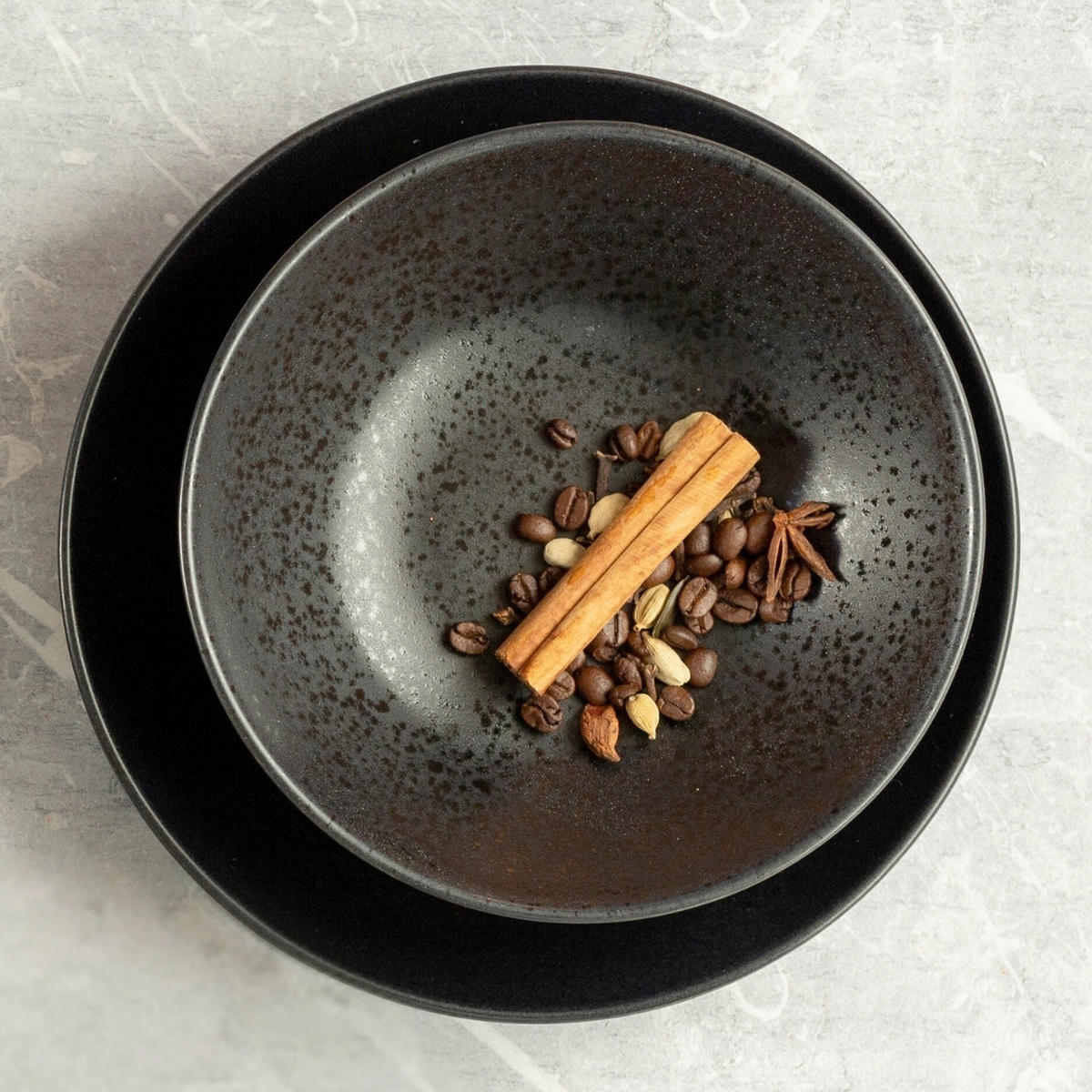 SUPPENTELLERSET Schwarz 6-teilig Steinzeug ESSENTIAL  - Schwarz, Basics, Keramik (22/4cm) - Mäser