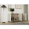 SIDEBOARD  in 160,2/81,8/37 cm  - Kaschmir/Schwarz, MODERN, Holzwerkstoff/Kunststoff (160,2/81,8/37cm) - Carryhome