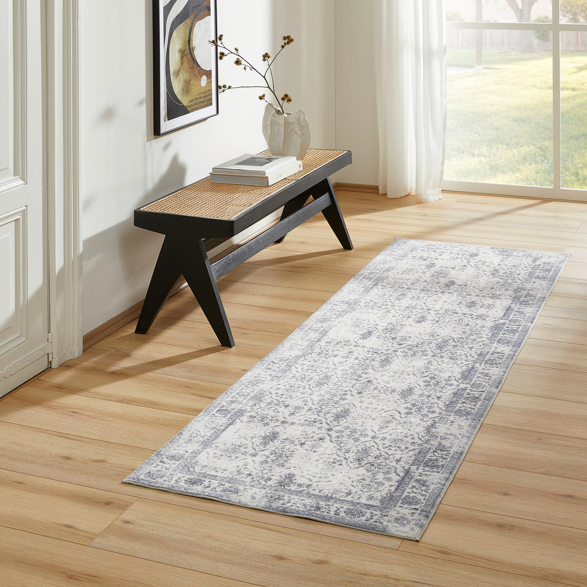 LÄUFER AMIRA - Grau, LIFESTYLE, Textil (80/250cm) - Novel