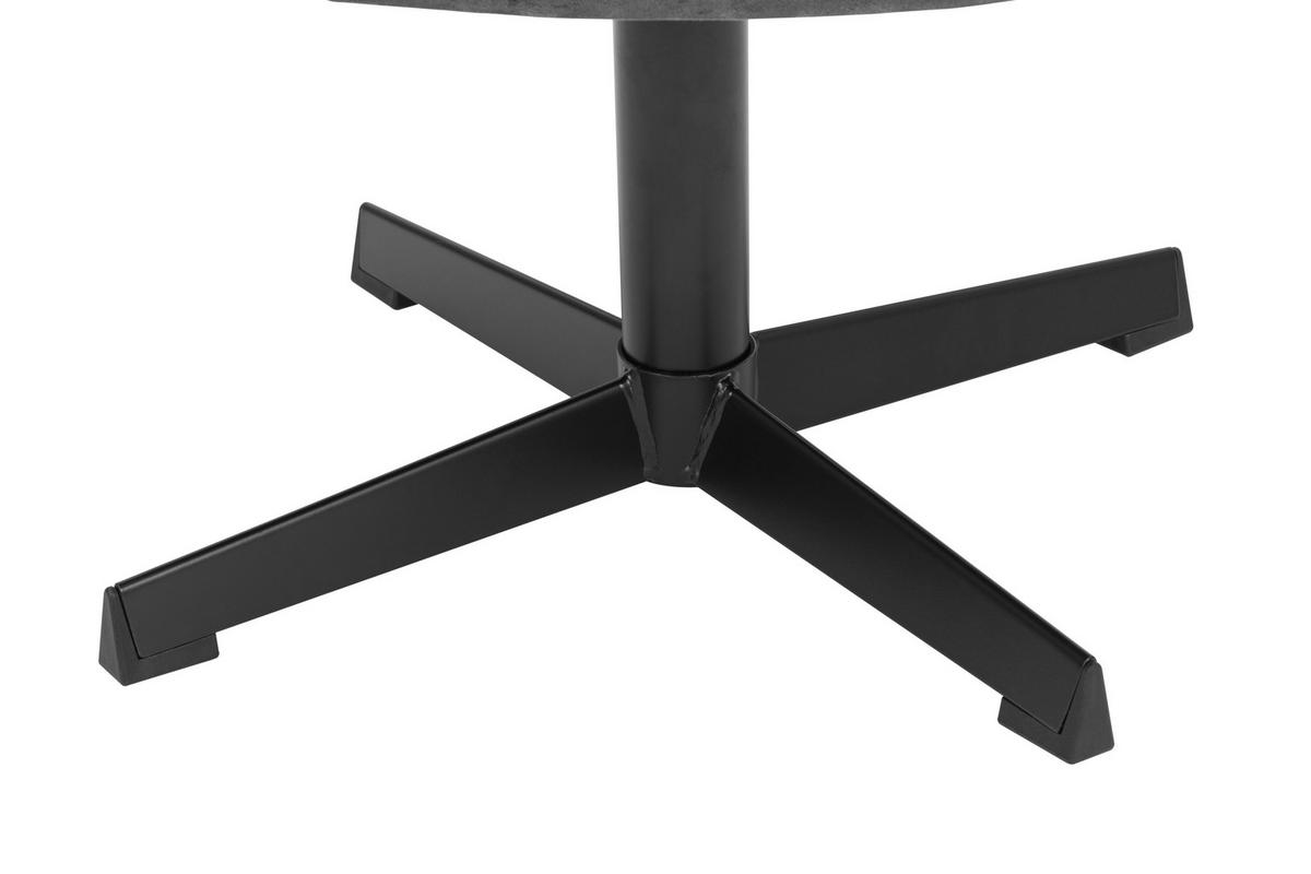 SESSELSET Samt Hocker    - Schwarz/Grau, MODERN, Textil/Metall (70/97/75cm) - MID.YOU