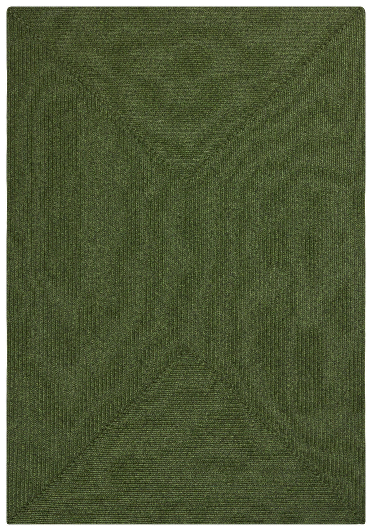 OUTDOORTEPPICH 80/150 cm Braided Smaragdgrün  - Smaragdgrün, Basics, Kunststoff (80/150cm)