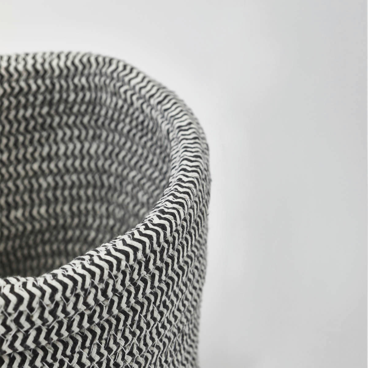 AUFBEWAHRUNGSKÖRBCHEN 24/18/16 cm - Schwarz/Grau, Basics, Textil (24/18/16cm) - Aquanova
