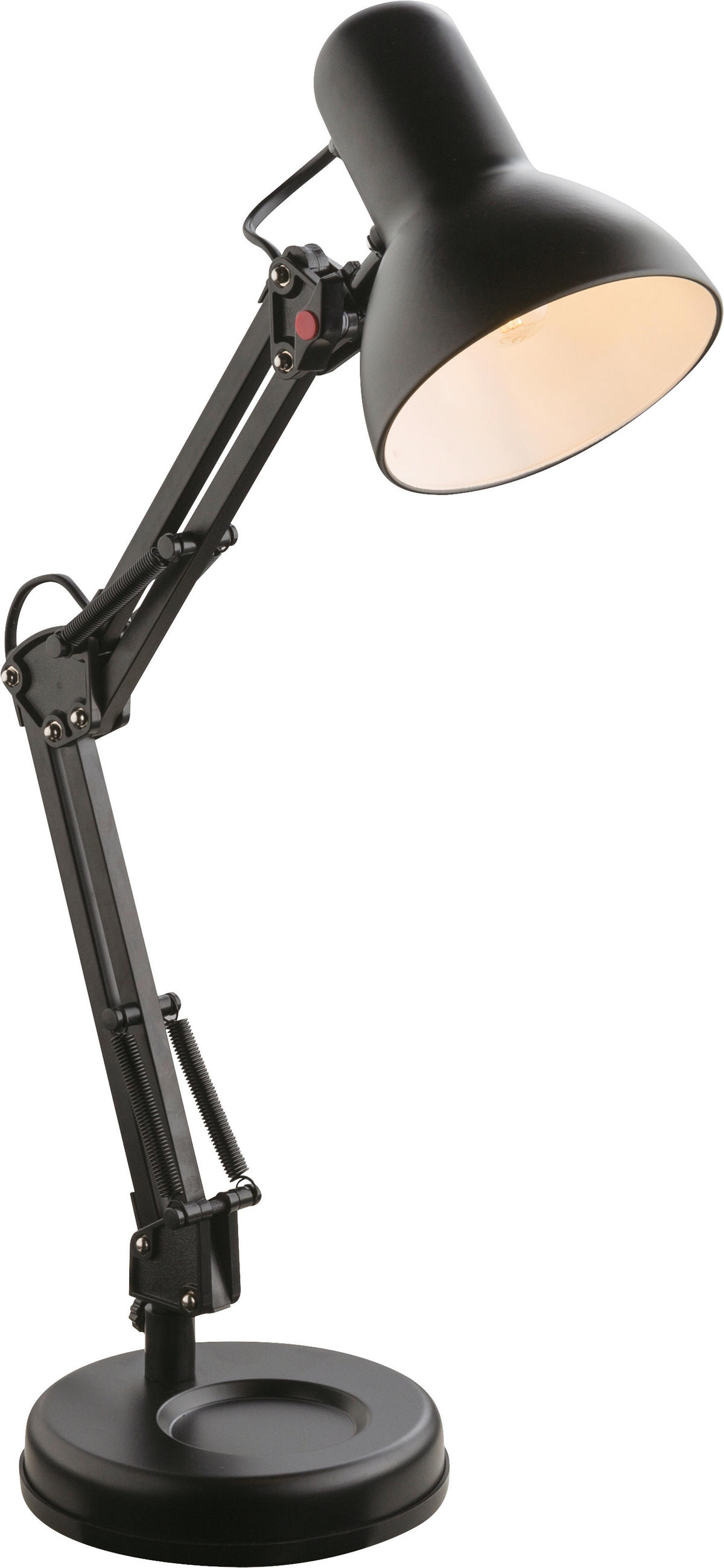 Tischlampe Erich Schwarz Schwenkbar mit Schalter