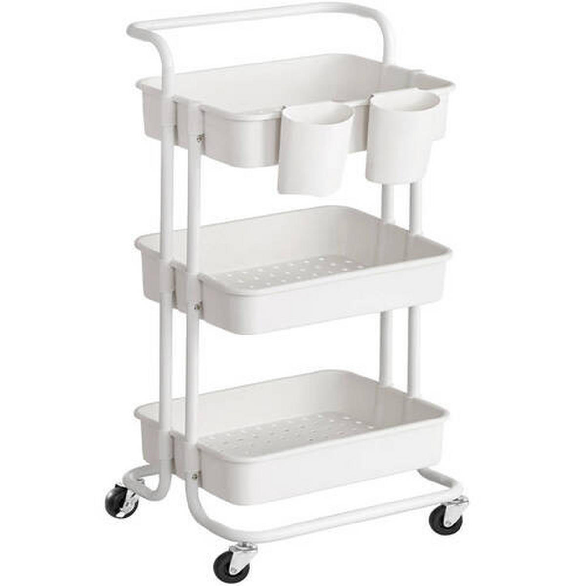 ALLZWECKWAGEN Weiß  - Weiß, Basics, Metall (41,6/33,5/86,3cm) - Boxxx