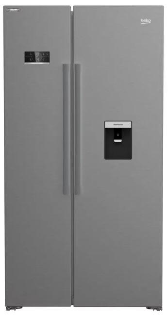 SIDE-BY-SIDE 91/179/70,5 cm GN163242XBCHN  - Silberfarben, Metall (91/179/70,5cm) - Beko