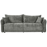 BOXSPRINGSOFA  mit Stoffauswahl, Liegefunktion, Schlafen auf Sitzhöhe, Rücken echt Chenille Greige  - Greige/Schwarz, MODERN, Kunststoff/Textil (235/95/108cm) - Hom`in
