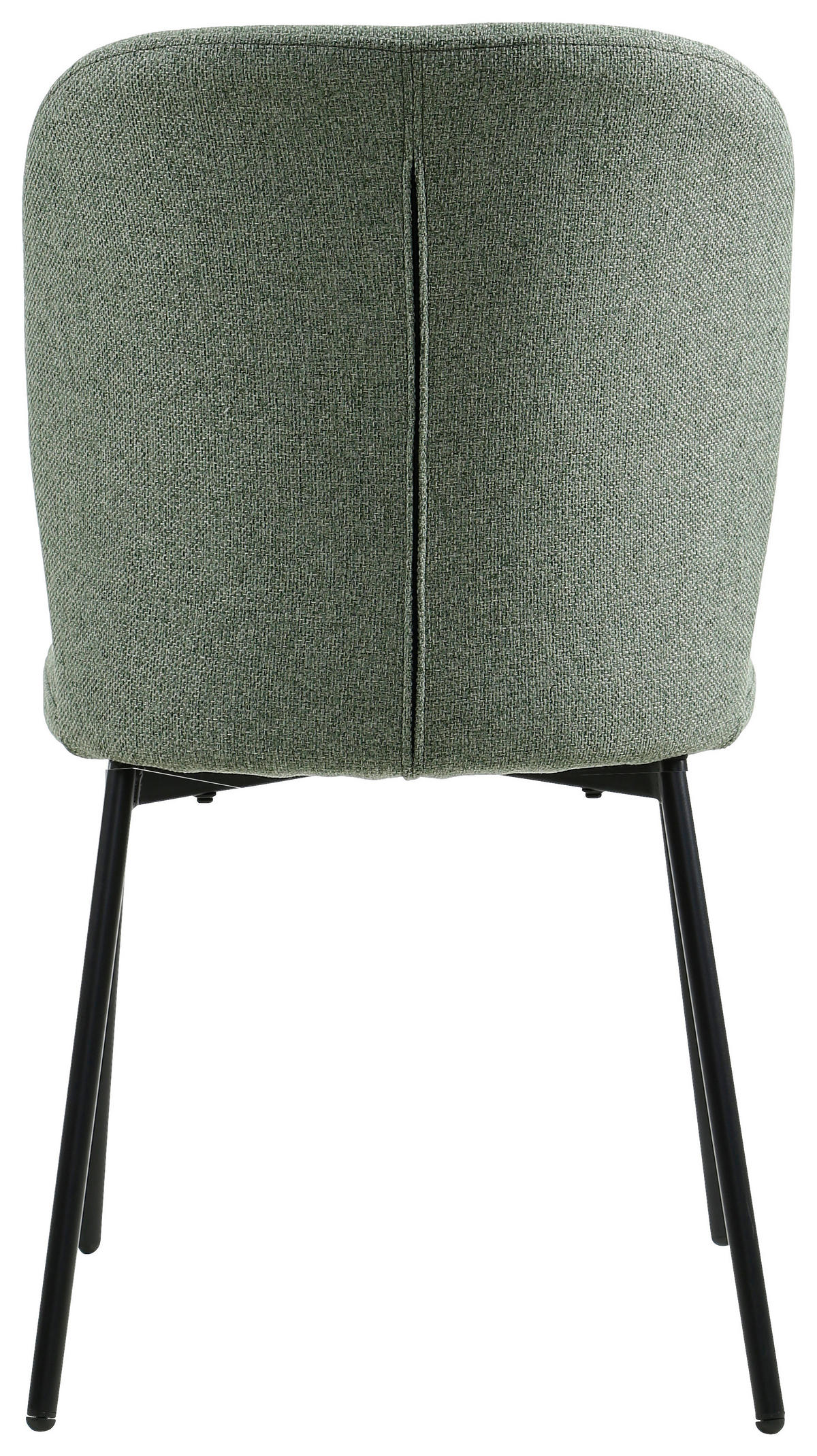STUHL Leinenoptik Grün, Schwarz Pappel Sperrholz  - Schwarz/Grün, Design, Holz/Textil (49/84,5/58cm) - Carryhome