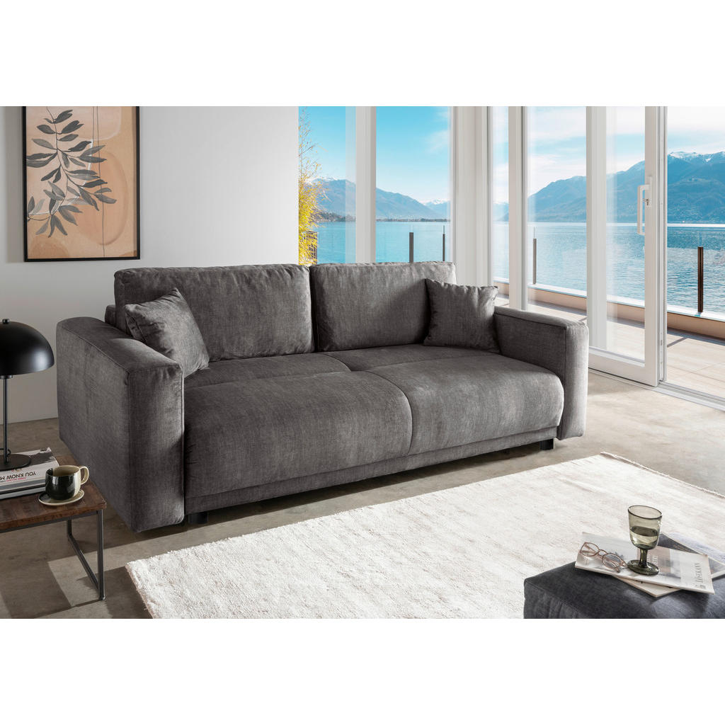Schlafsofa Longo, Grau B: 245 Cm