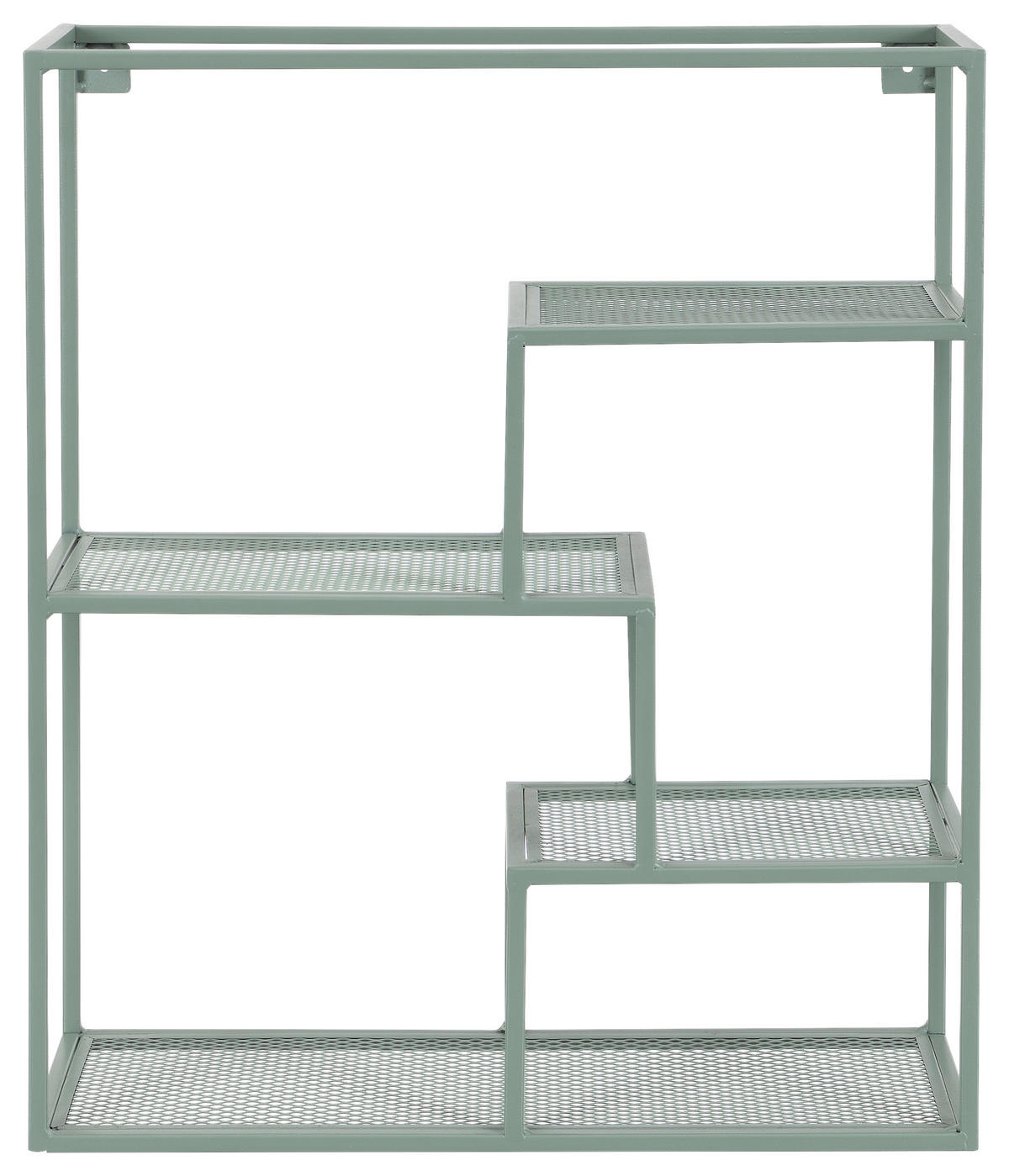 WANDREGAL 50/60/18 cm  - Grün, Basics, Metall (50/60/18cm) - home24