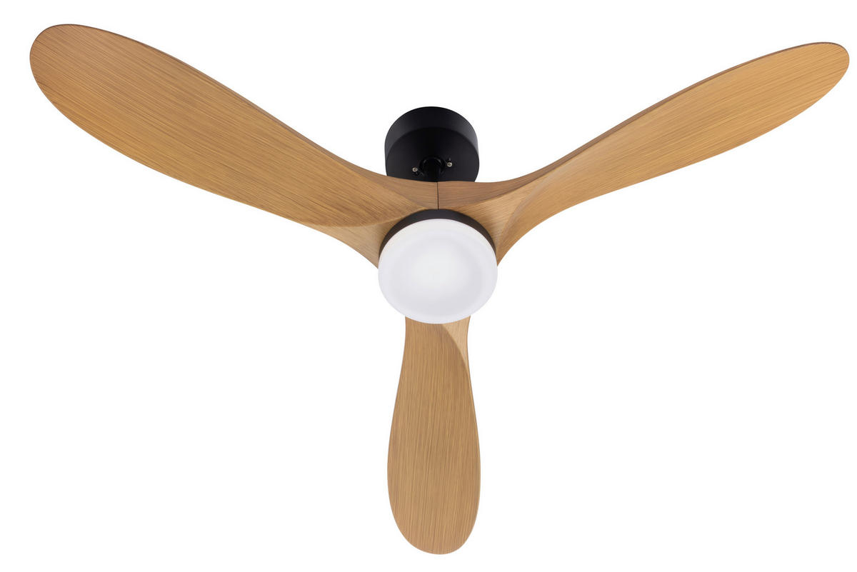 VENTILATOR STROPNI  crna   boje oraha   - boje oraha/crna, Basics, metal/plastika (132/35cm) - Mican