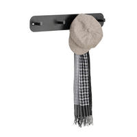 FALI AKASZTÓLÉC - fekete, Trend, fém (60/10/6cm) - Carryhome
