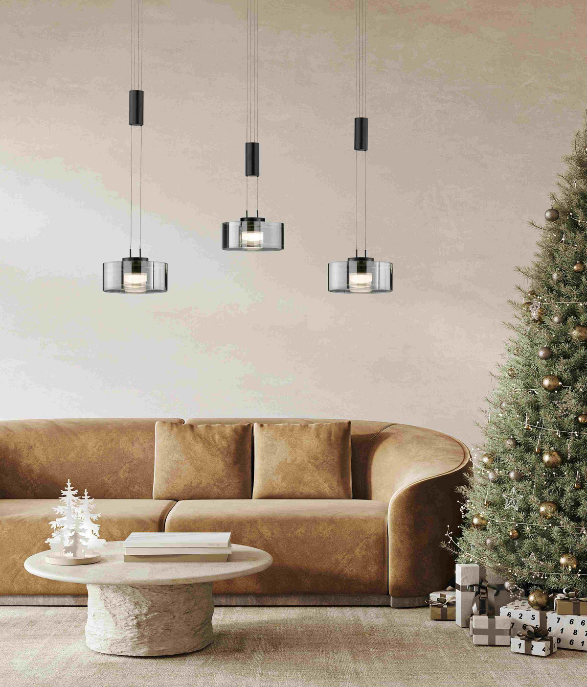LED-HÄNGELEUCHTE 100/20/160 cm  - Design, Glas/Metall (100/20/160cm)