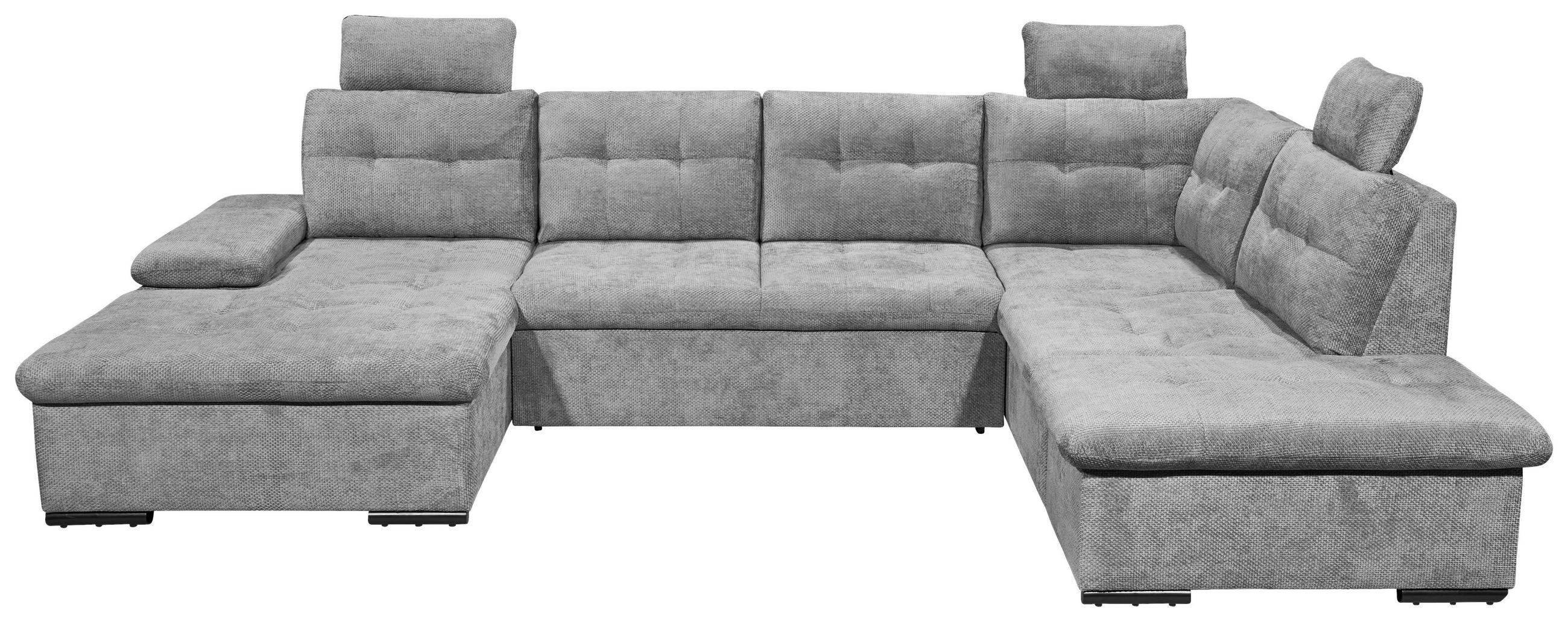 Livetastic SEDACÍ SOUPRAVA, textil, šedá