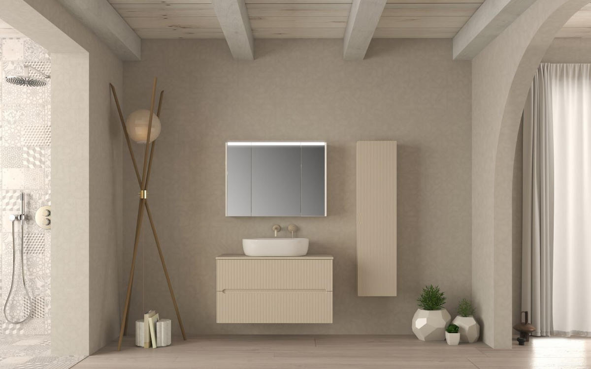 MOSDÓ ALATTI SZEKRÉNY 80/56/46 cm  - Basics, faalapú anyag/kerámia (80/56/46cm)