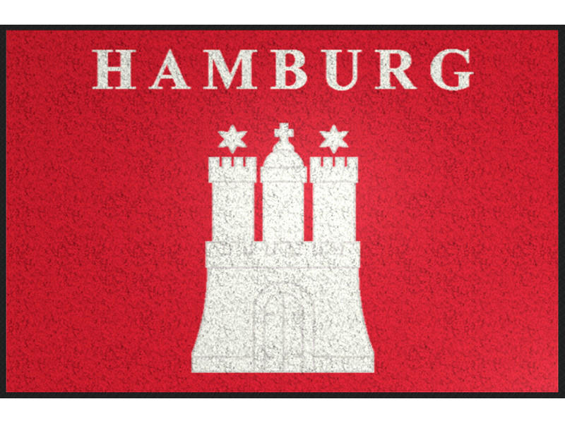 FUßMATTE  50/75 cm  Rot, Weiß  - Rot/Weiß, Basics, Kunststoff/Textil (50/75cm) - Esposa