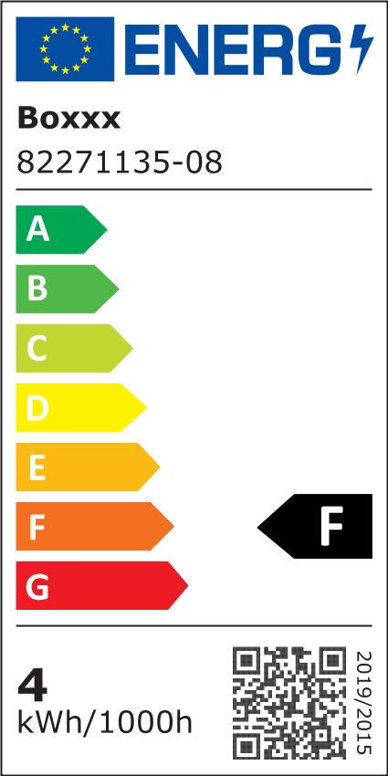 BEC LED - străveziu, Basics, sticlă/metal (4,5/7,6cm) - Boxxx