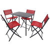 SET DE JARDIN  5-teilig  - Rot/Schwarz, Modern, Kunststoff/Textil - Ambia Garden