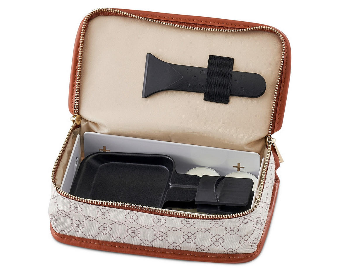 RACLETTE-GRILL  - Weiss, Basics, Textil (19,5/10/5cm) - Trisa Electronics