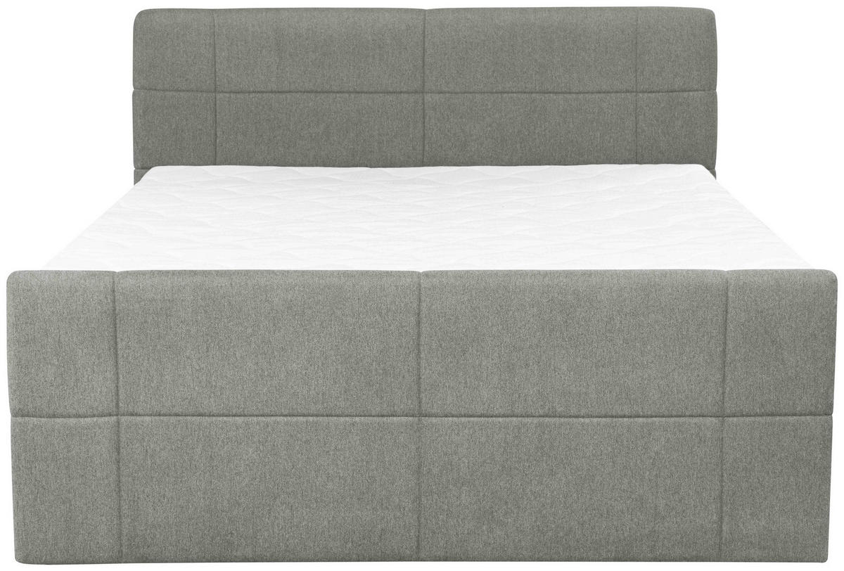 BOXSPRINGBETT 180/200 cm  in Grau  - Grau, KONVENTIONELL, Textil (180/200cm) - Carryhome