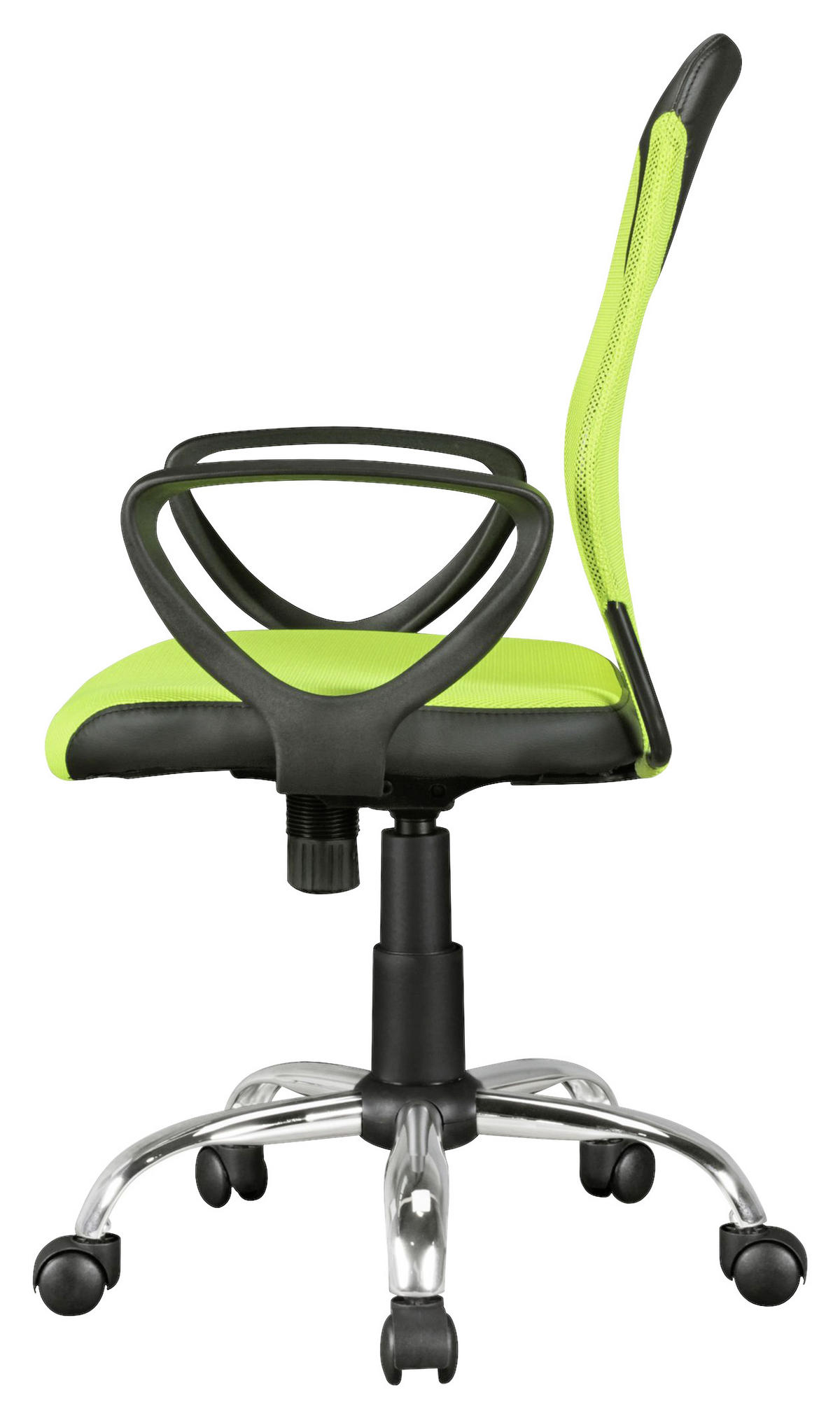 JUGENDDREHSTUHL - Chromfarben/Limette, Modern, Kunststoff/Metall (60/105/60cm) - MID.YOU