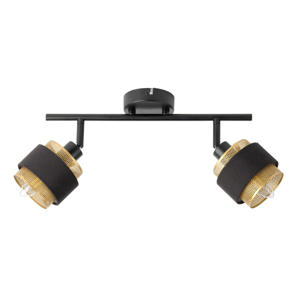 LED-STRAHLER 36/12/22,5 cm   - Goldfarben/Schwarz, Basics, Textil/Metall (36/12/22,5cm) - Osram