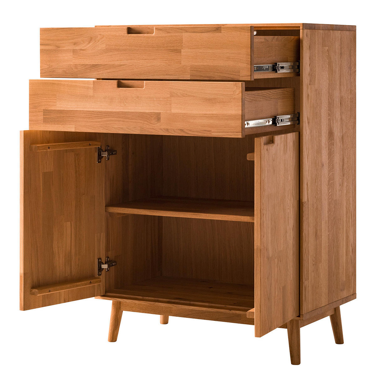 HIGHBOARD Wildeiche  80/115,1/40 cm  - Wildeiche, Natur, Holz (80/115,1/40cm) - home24