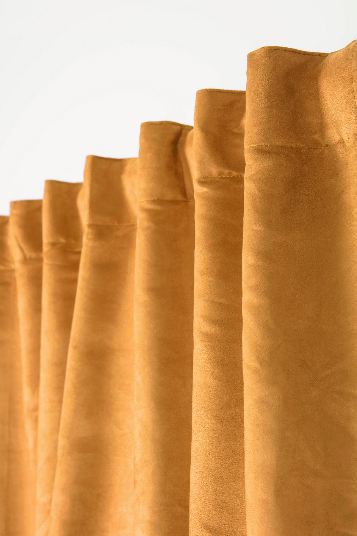 FERTIGVORHANG  blickdicht   140/280 cm  - Dunkelgelb, Basics, Textil (140/280cm)